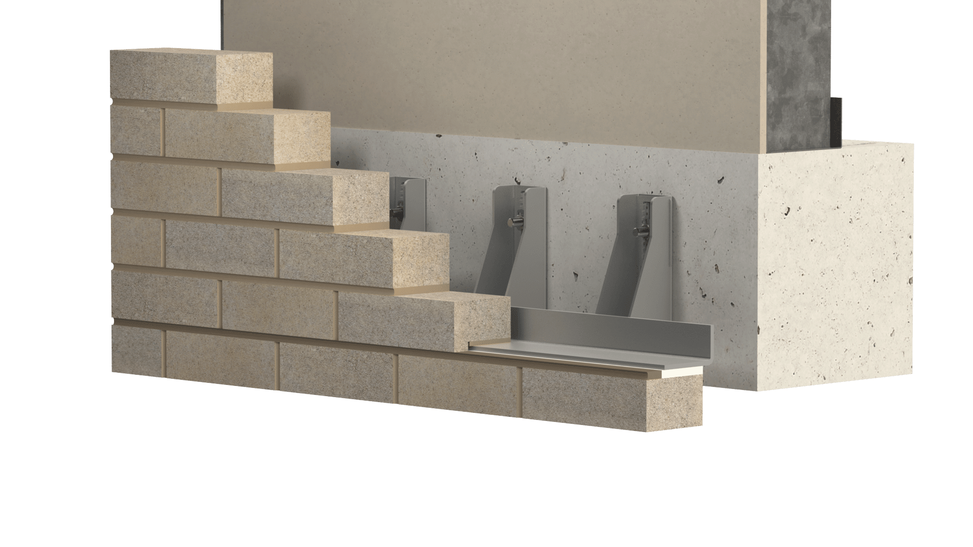 Type 1 Fixed Back To Concrete Masonry Support ACS Stainless